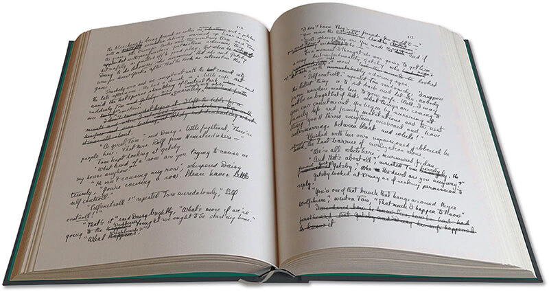 Gatsby de F.S. Fitzgerald - livre ouvert